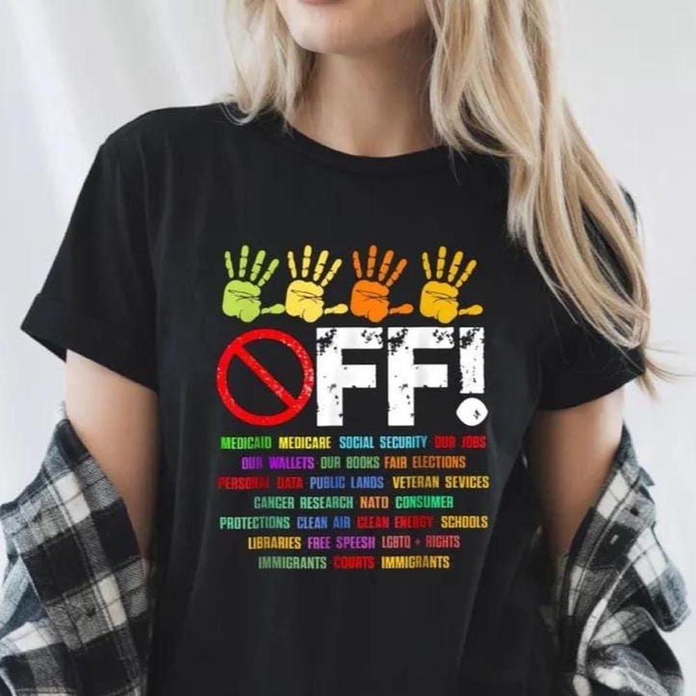 Hands Off My Social Security Cowgirl Anti Trump Elon Musk Tshirt